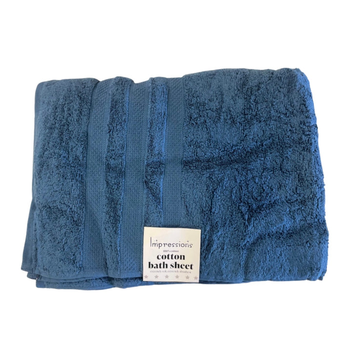 Plain Bath Towels 600GSM (Navy Blue)