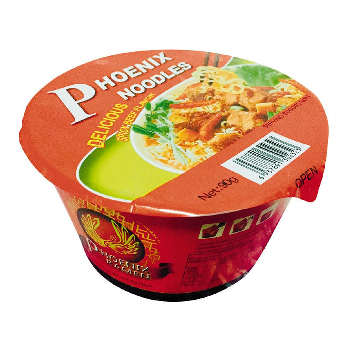 Phoenix spicy beef bowl noodles 86g
