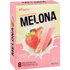 Melona Ice Cream Bar - Strawberry (box of 8's)