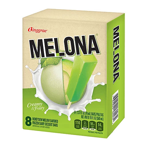 Melona Ice Cream Bar - Honeydew (box of 8's)
