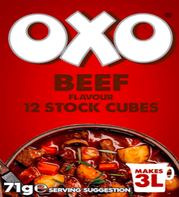 Oxo Stock Cubes Beef Flavour 71g (12 Cubes)