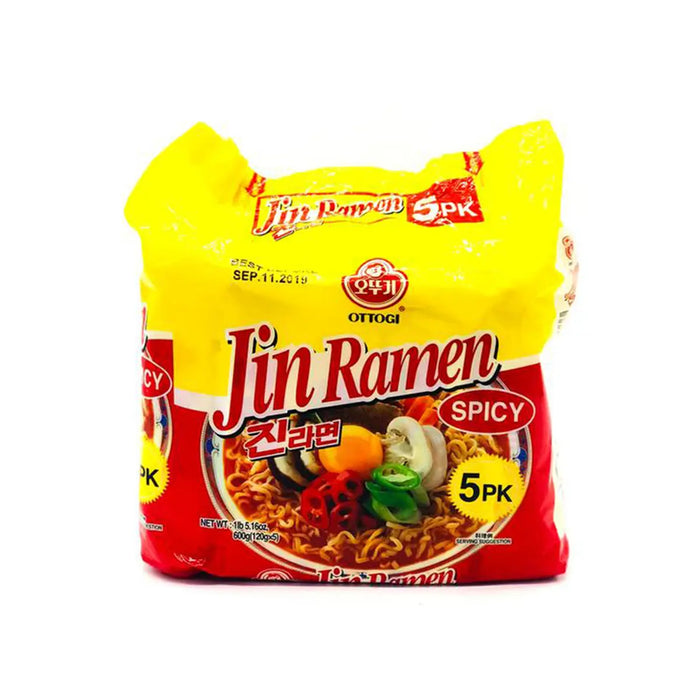 Ottogi Jin Spicy Ramen (5 pack)