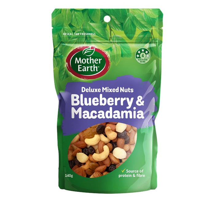 Mother Earth Blueberry Macademia 140g