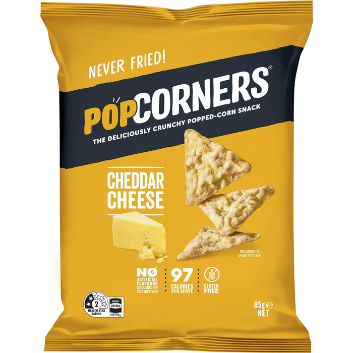 Pop corners cheddar cheese 85g