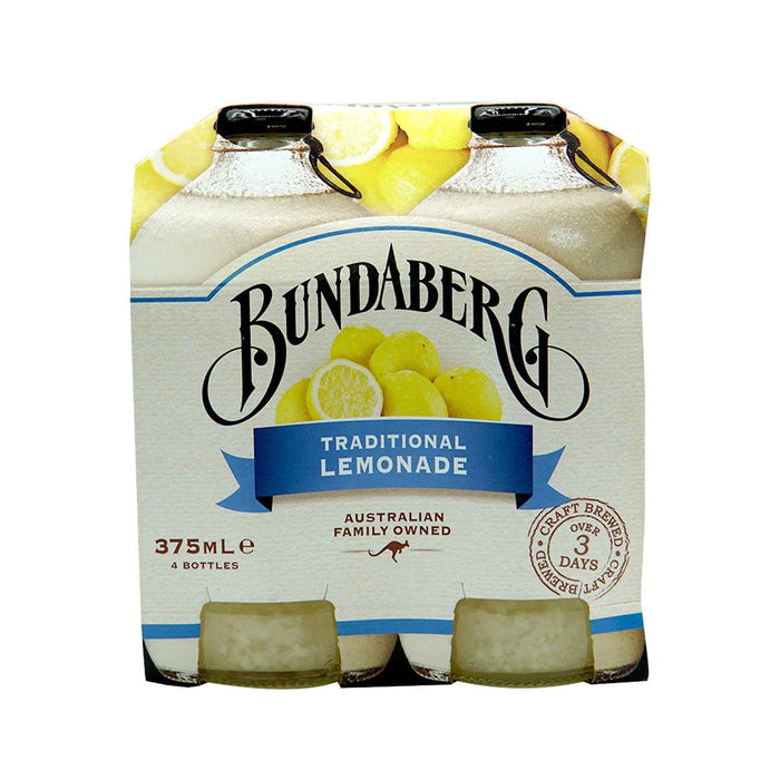 Bundaberg 375mls Traditional Lemonade (4 pack)