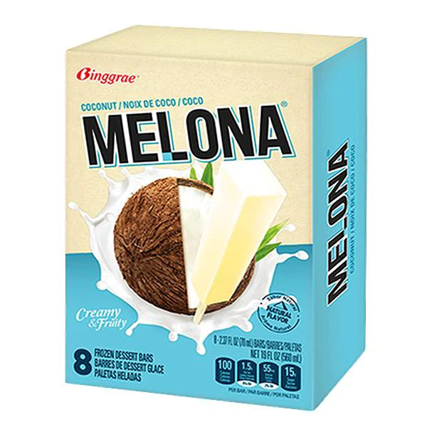 Melona Ice Cream Bar - Coconut (box of 8's)