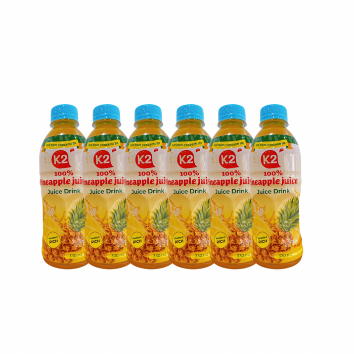 K2 Juice 330mls (6 pack) Pineapple