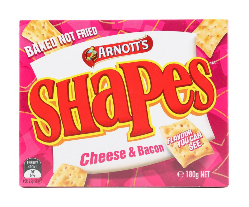 Arnotts Shapes 190g (cheese & bacon)