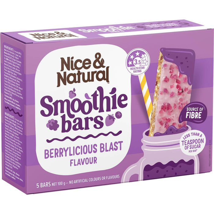 Nice and Natural Smoothie Bar 5x 100g (Berrylicious)