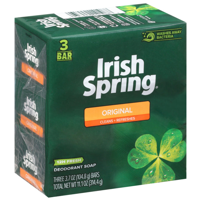 Irish Spring Bar Soap (3 Pack) 106g