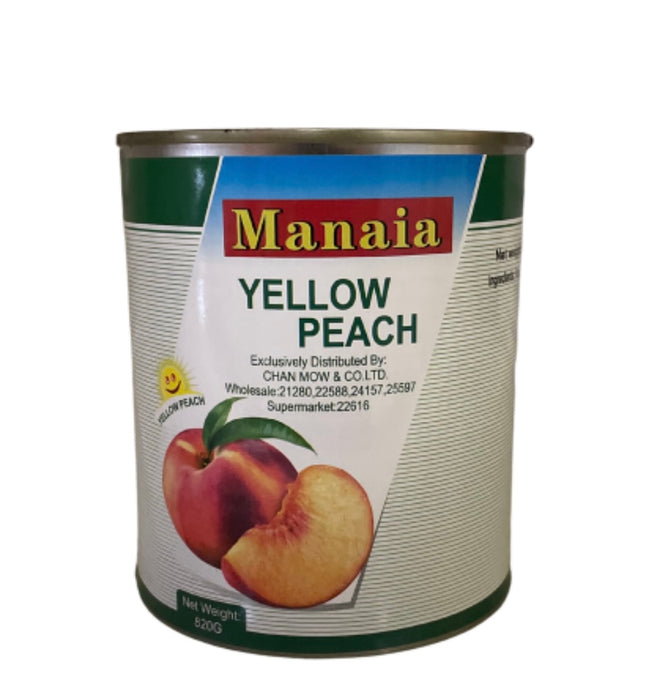 Manaia Yellow Peaches 820g
