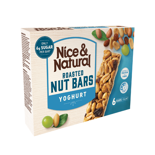 Nice and Natural Roasted Nut Bar Yogurt (6 bars) 192g