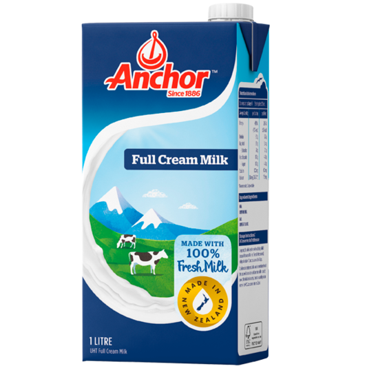 Anchor Full Cream Milk 1 L