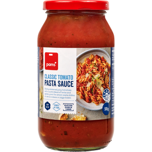 Pam’s pasta sauce classic 510g
