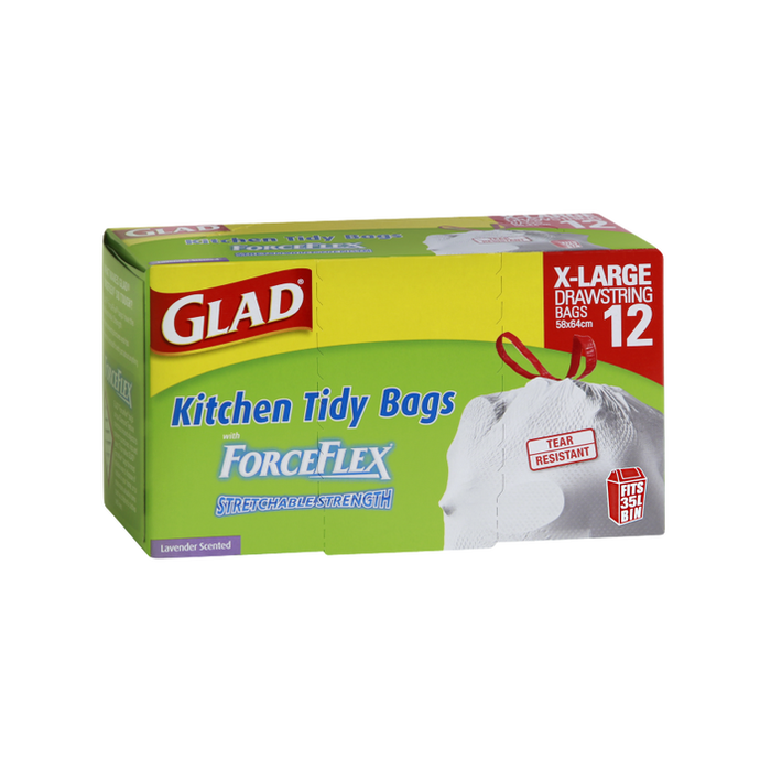 Glad kitchen tidy bag XL 12’s