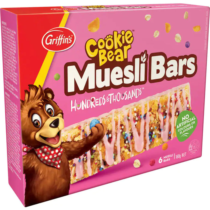 Griffin’s cookie bear muesli bar (100’s 1000’s - 6’s)