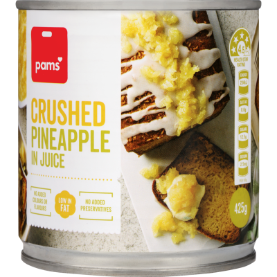 Pam’s crushed pineapple 425g
