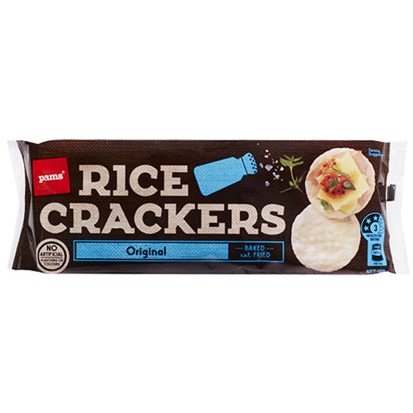 Pam’s rice crackers 100g