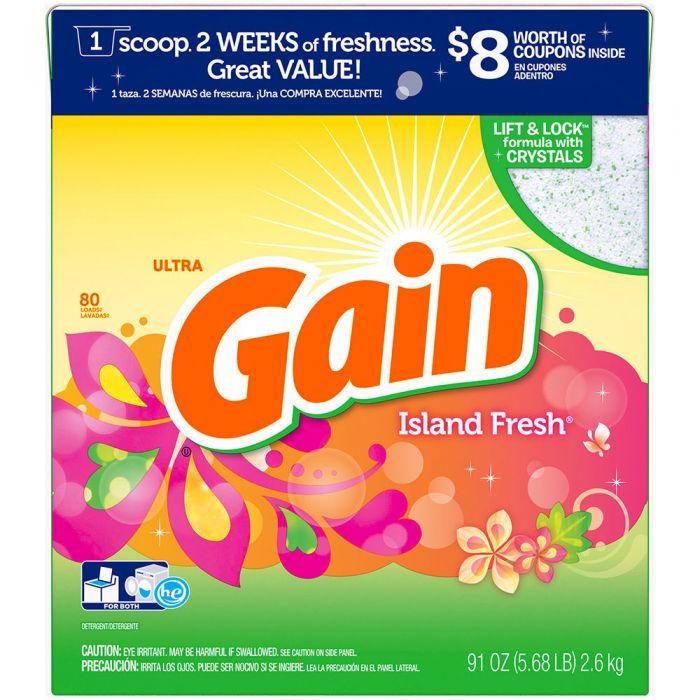 Gain Laundry Detergent (Island Fresh) 137 oz