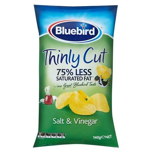 Bluebird Thinly Cut Potato Chips Salt & Vinegar 140g
