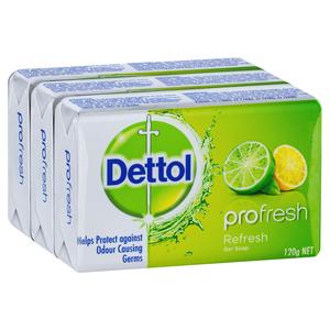 Dettol Profresh Soap ( 3 Pack) 120g "New Arrival"