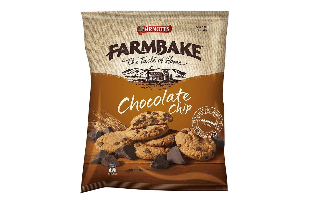 Arnotts Farmbake Choc Chip Cookies 350g - MADPACIFIC