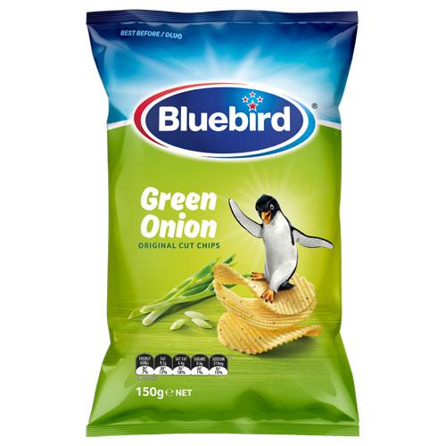 Bluebird Original Cut Green Onion Flavoured Potato Chips 150g - MADPACIFIC