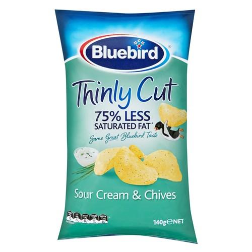 Bluebird Thinly Cut Potato Chips Sour Cream & Chives 150g - MADPACIFIC