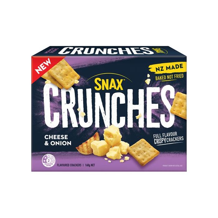 Snax Crunches 160g (Cheese & Onion)