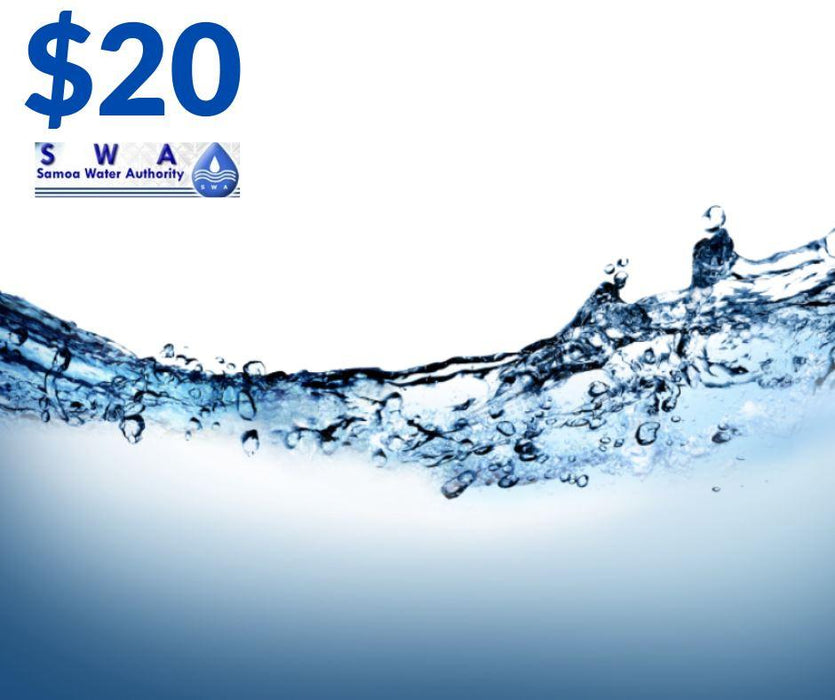 Water bill $20 water top up samoa water authority 